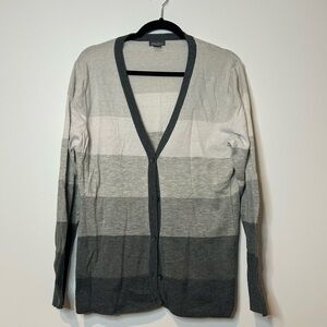 Women’s Gray Gradient Cardigan Sweater